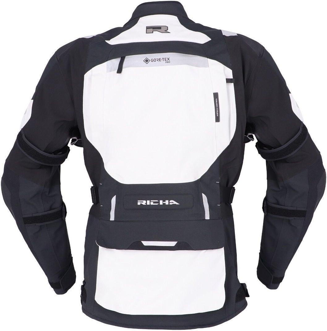Richa Armada 1.1 Gore-Tex Pro waterproof Motorcycle Textile Jacket black/white/grey XXL Figure 2