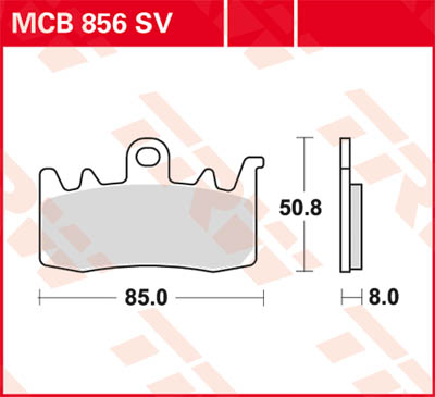 TRW Lucas Sinterbelag MCB856SV Figur 1