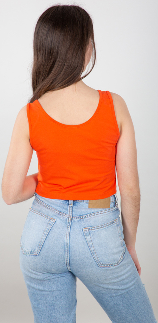 Alpha Industries Basic Crop SL Dames Tank Top Rood XL Figuur 2