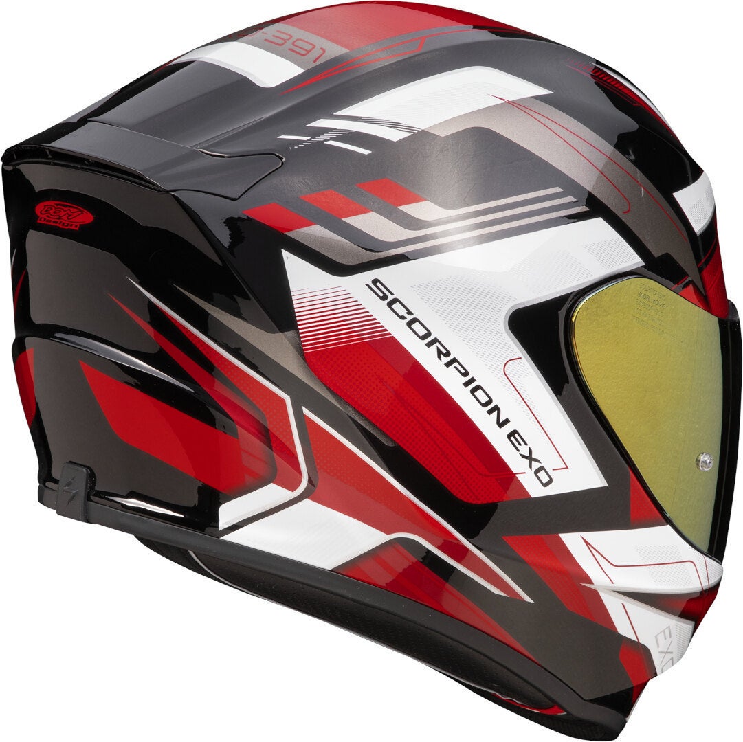 Scorpion EXO-391 Captor Helm schwarz/rot L (59/60) Abbildung 2