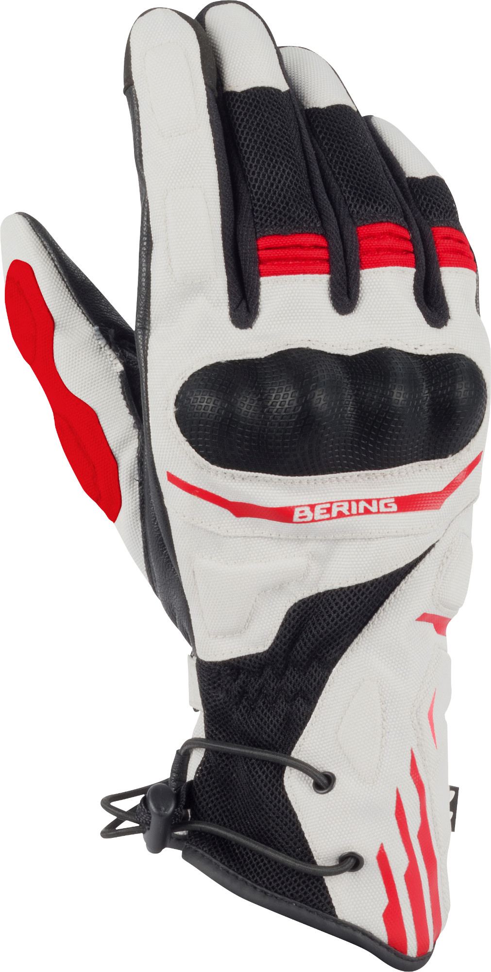 Bering Bakundu Motorrad Handschuhe schwarz/grau/rot 2XL Abbildung 1