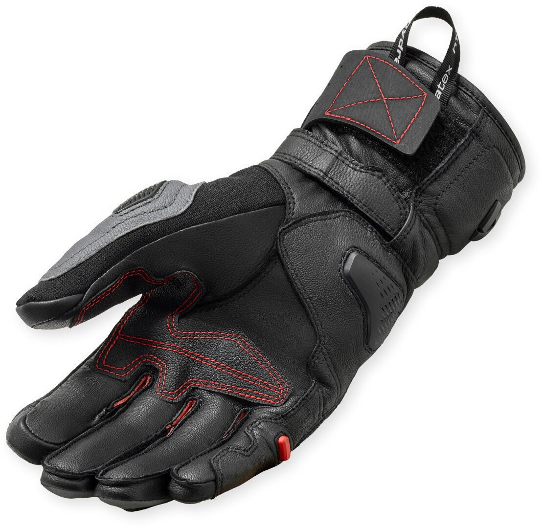 Revit Sand 5 H2O vandtætte motorcykelhandsker sort/grå/rød 2XL Figur 2