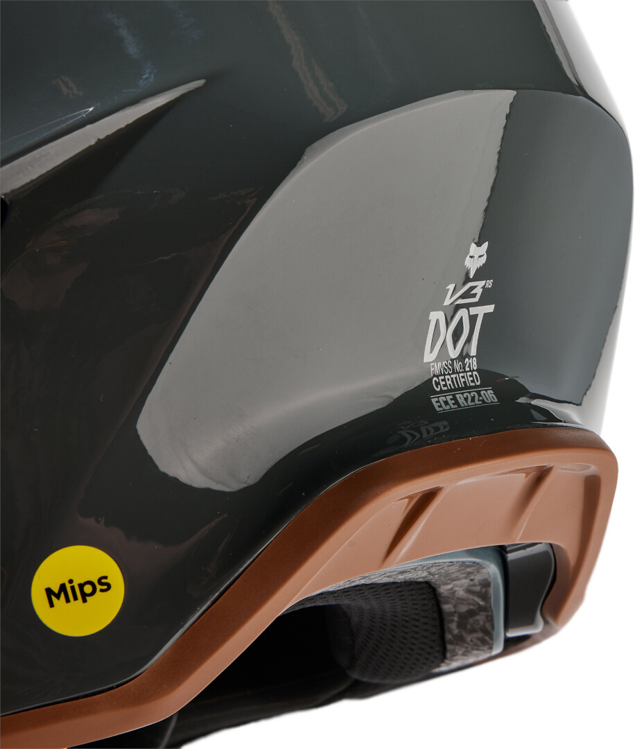 FOX V3 RS Carbon Solid MIPS Motocross Helm anthrazit M (57/58) Abbildung 9