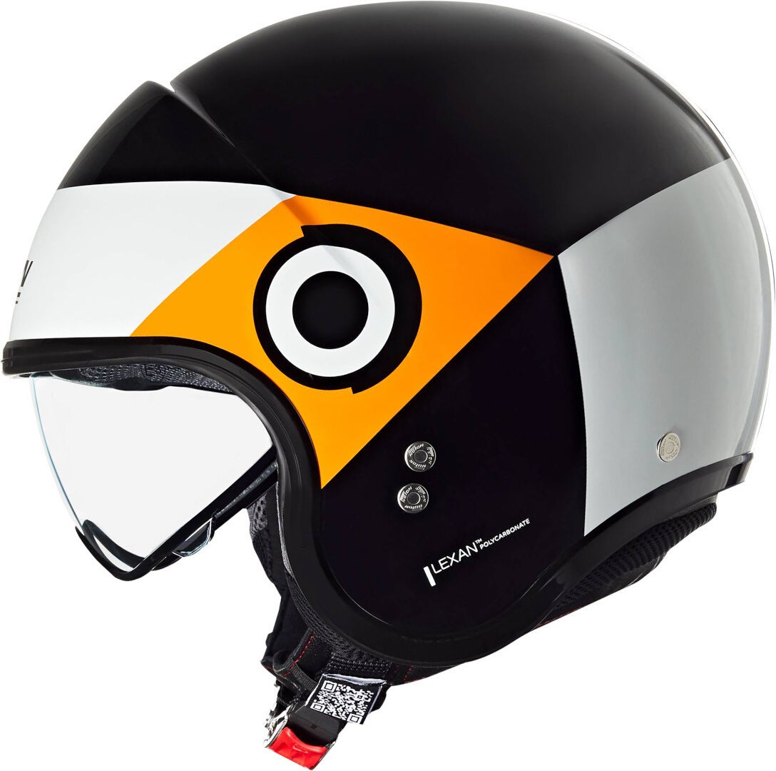 Nolan N21 06 Onirico Jet hjelm sort/hvid/orange M (58) Figur 2