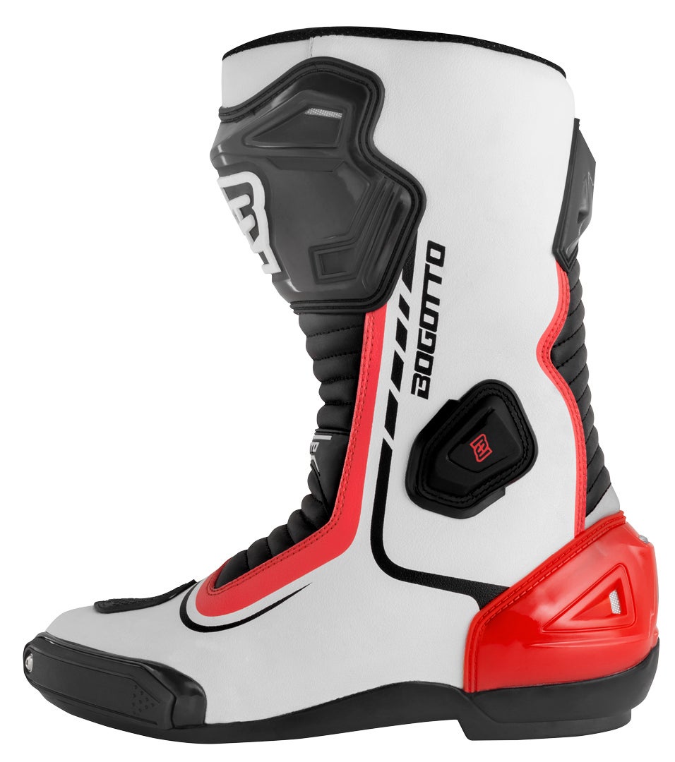 Bogotto Race-X Motorcycle Boots white/black/red 47 Figure 2