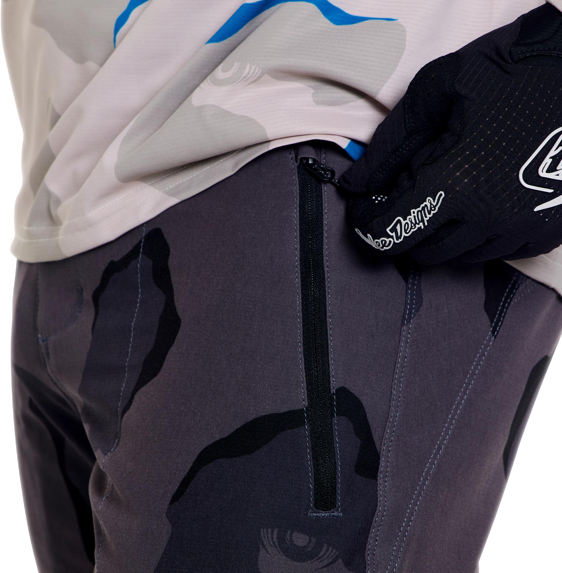 Troy Lee Designs Skyline Pro Flow Camo Cykelbukser camouflage-grå/sort 33 Figur 6