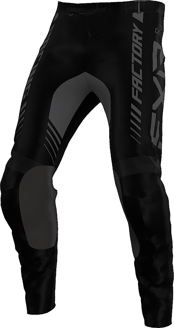 FXR Clutch Pro 2023 Pantaloni de motocross negru/gri închis 28 Figura 1