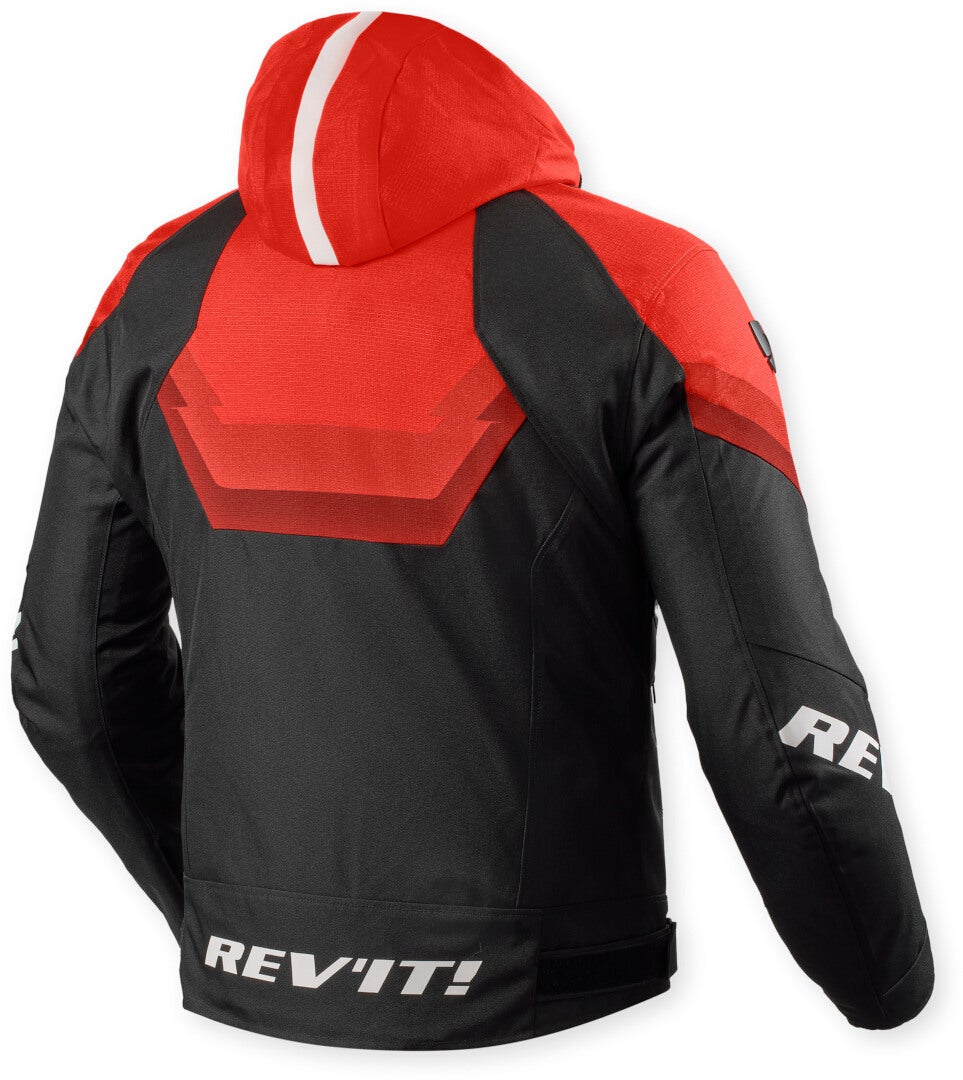 Revit Quantum 3 H2O waterproof Motorcycle Textile Jacket black/neon-red 3XL Figure 2