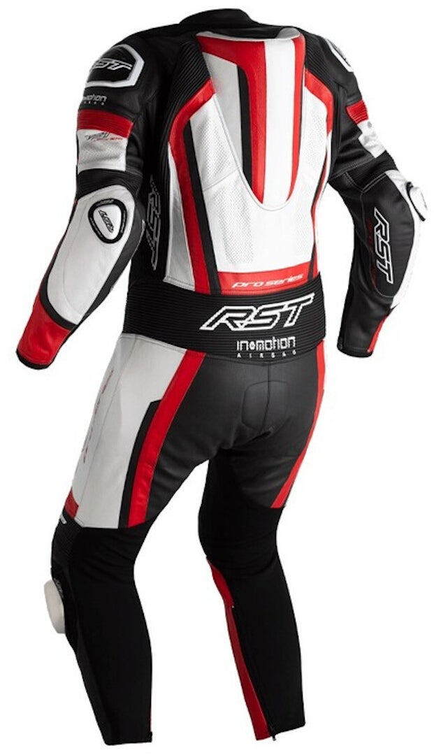 RST Pro Series Evo エアバッグワンピースオートバイレザースーツ 黒/白/赤 2XL 図2