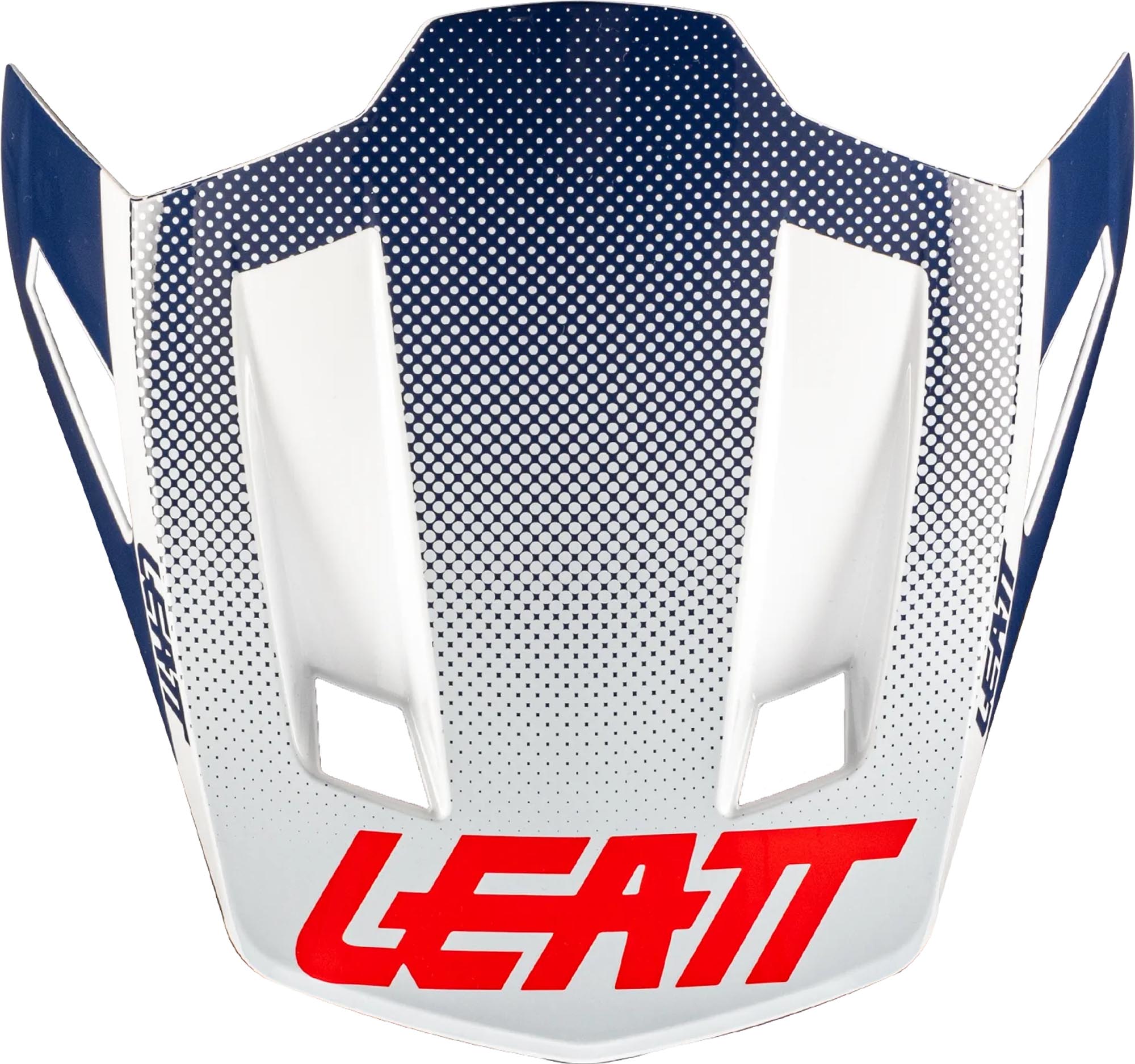 Leatt Moto 8.5 Dotted Helmet Peak white/blue Figure 1