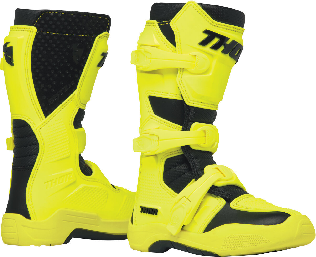 Thor Blitz XR MX Молодежные ботинки для мотокросса жёлтый/чёрный 2 Рисунок 1