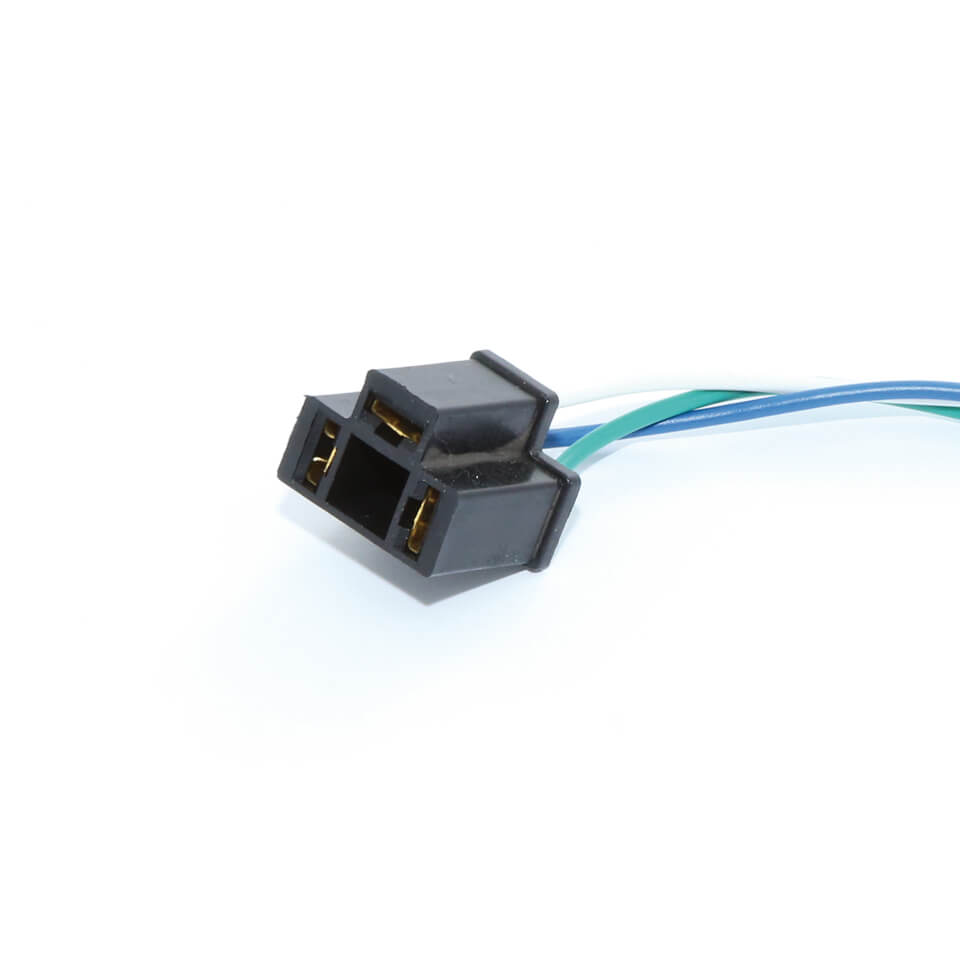 SHIN YO 3-Pin Stecker Typ A, weiblich, für 12V H4 Glühlampen, mit 210 mm Kabel. Figur 1