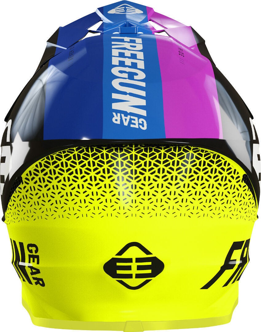 Freegun XP4 Attack Motocross hjelm svart/gul S (55/56) Figur 2