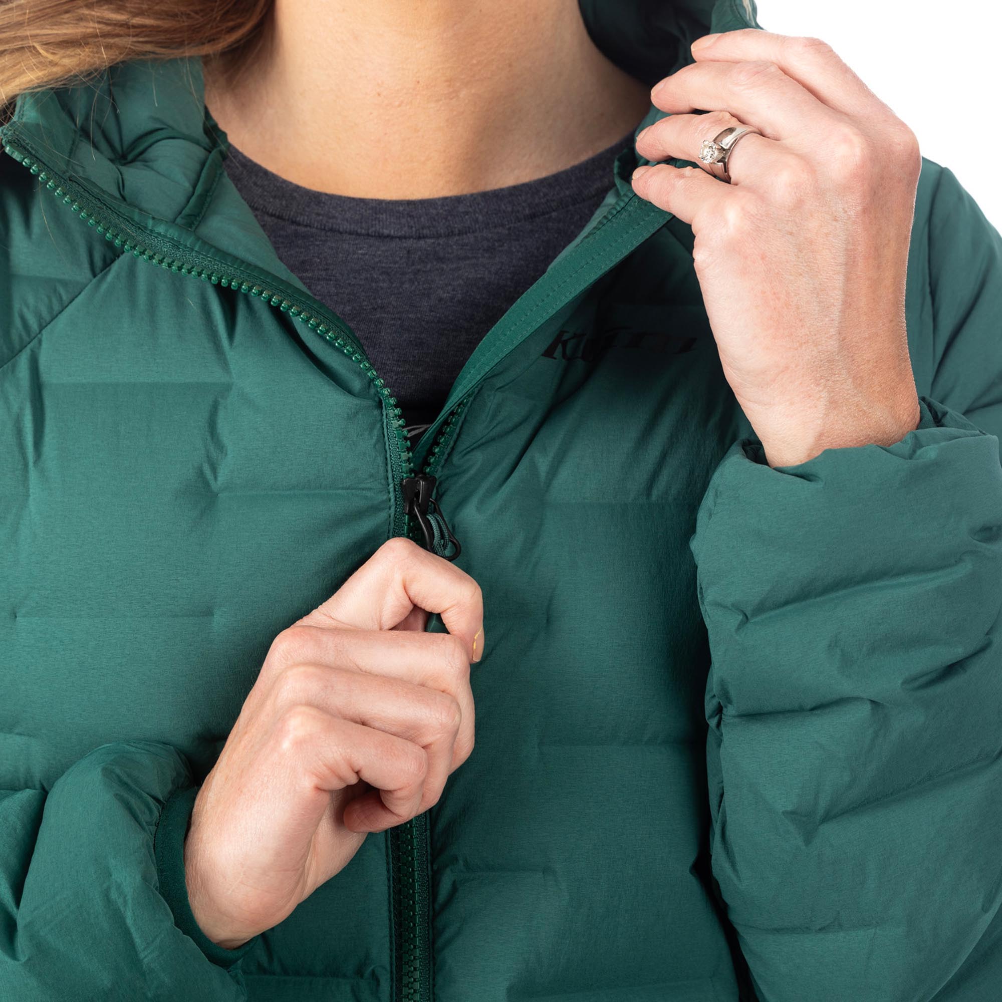 Klim Luna Stretch Damen Daunenjacke grün L Abbildung 5