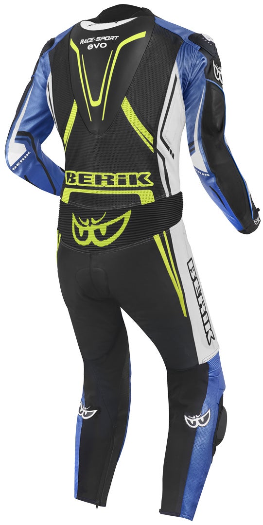 Berik Adria-X One Piece Motorcycle Leather Suit black/white/blue/yellow 52 Figure 2