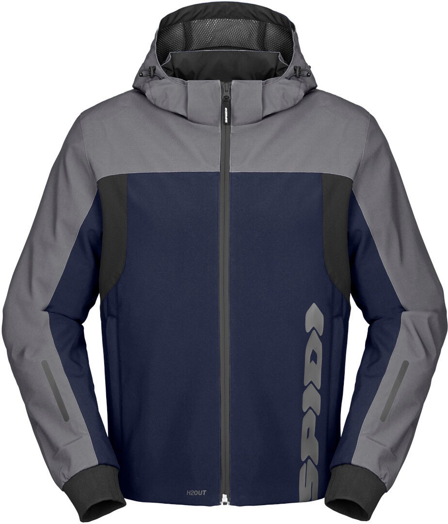 Spidi H2Out II Sweat à capuche de moto imperméable bleu/gris M Figure 1