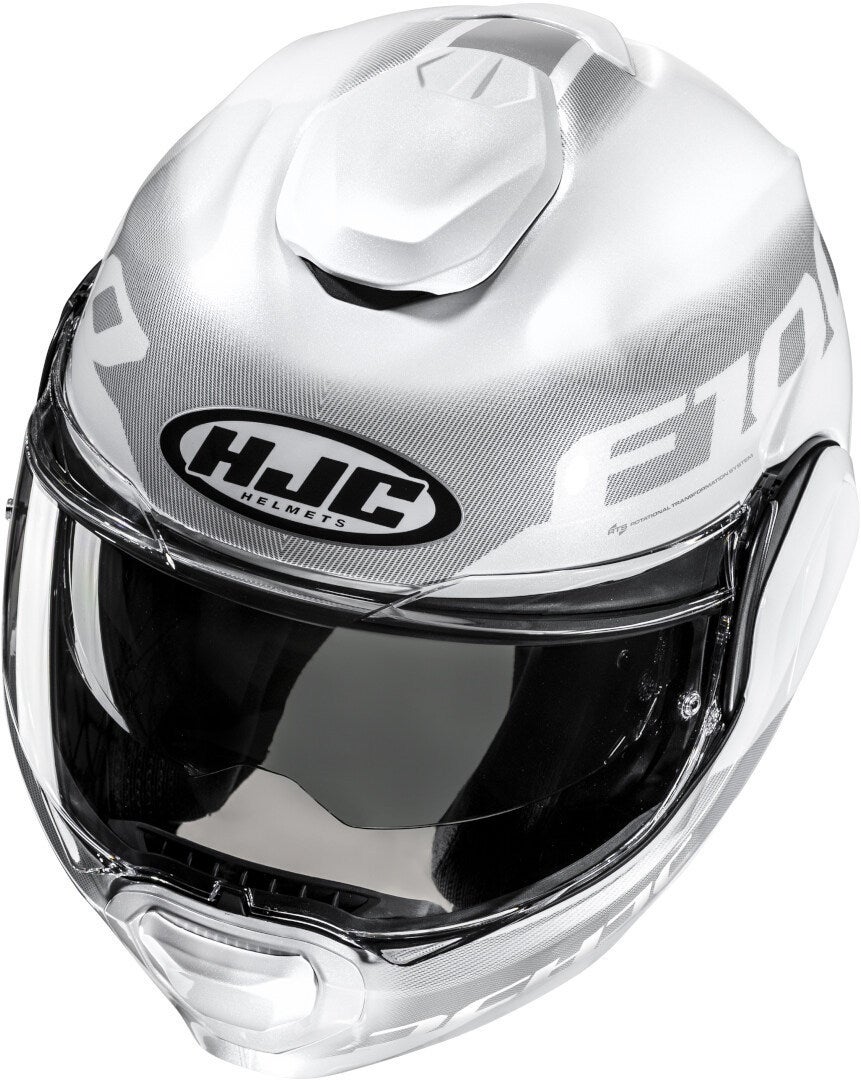HJC F100 Hetal Helm wit/grijs S (55/56) Figuur 6