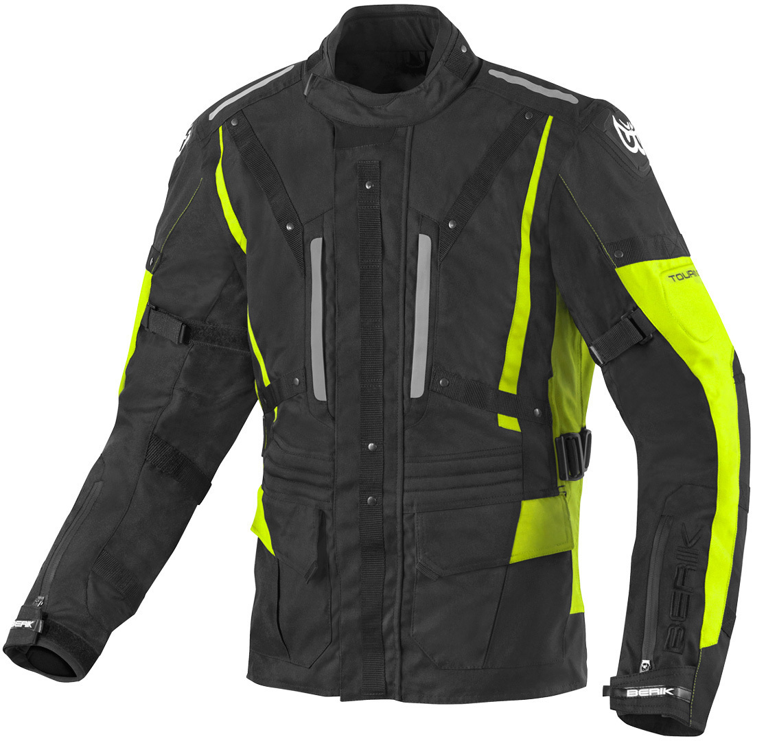 Berik Spencer waterproof Motorcycle Textile Jacket black/yellow 60 Figure 1