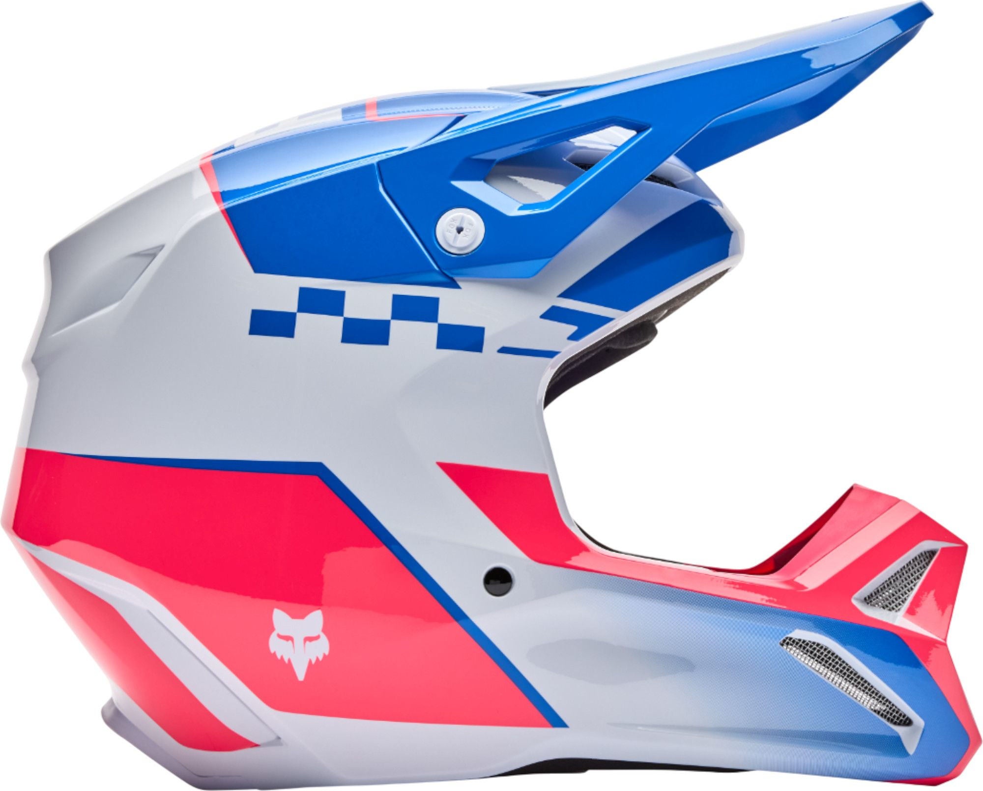 FOX V1 Collect Motocross hjelm blå/rosa XL (61/62) Figur 2