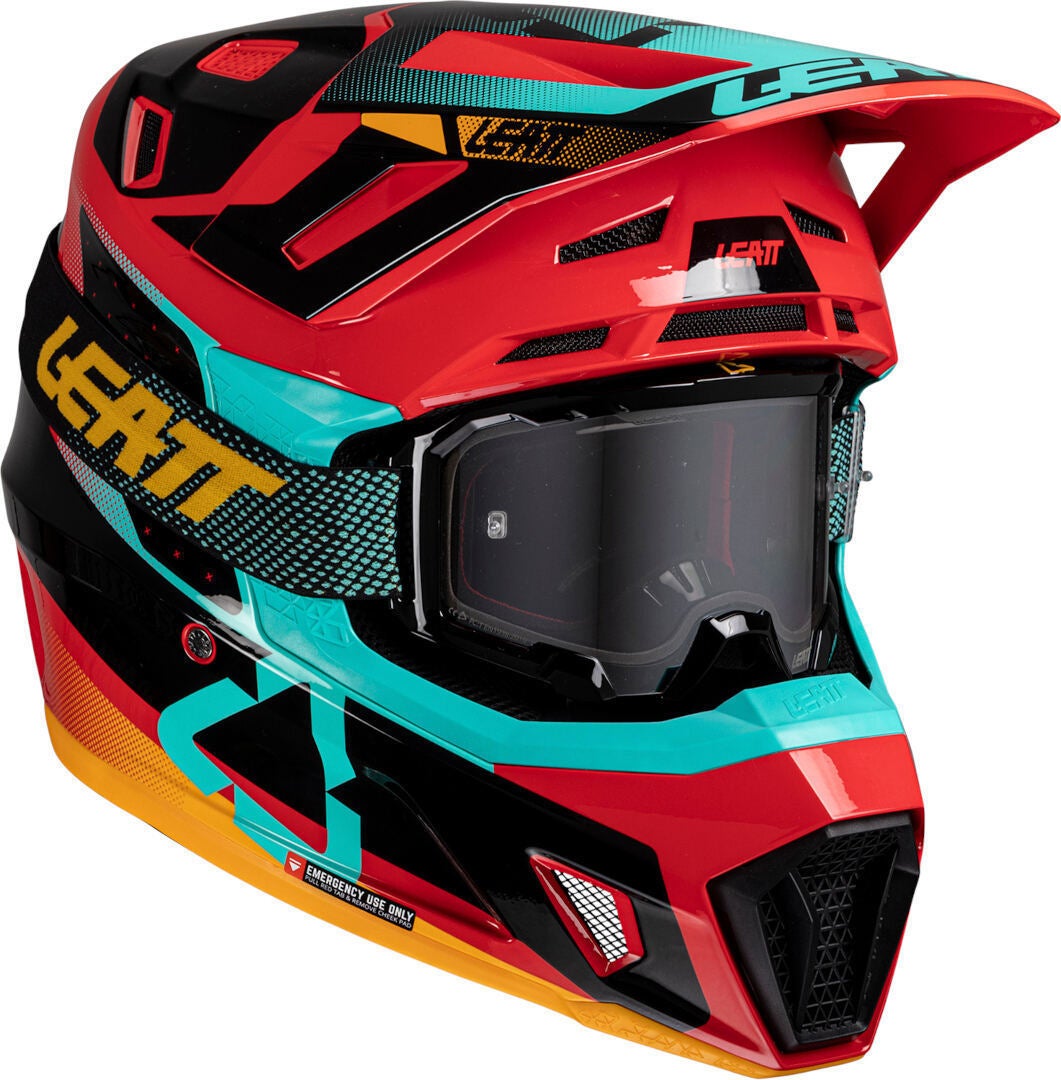 Leatt 7.5 Vector Motocross Helm mit Brille S (55/56) Abbildung 1