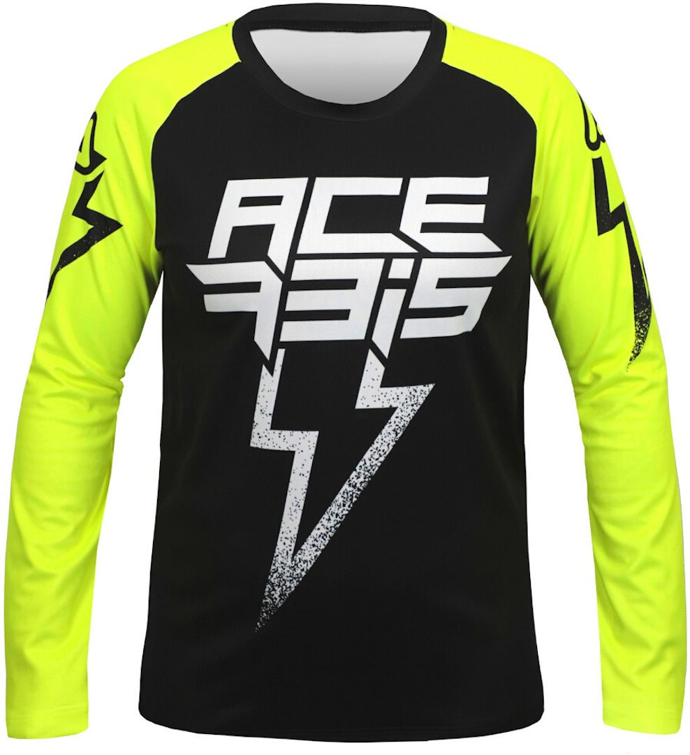 Acerbis J-Kid Blizzard Motocross trøje til børn sort/gul M Figur 1