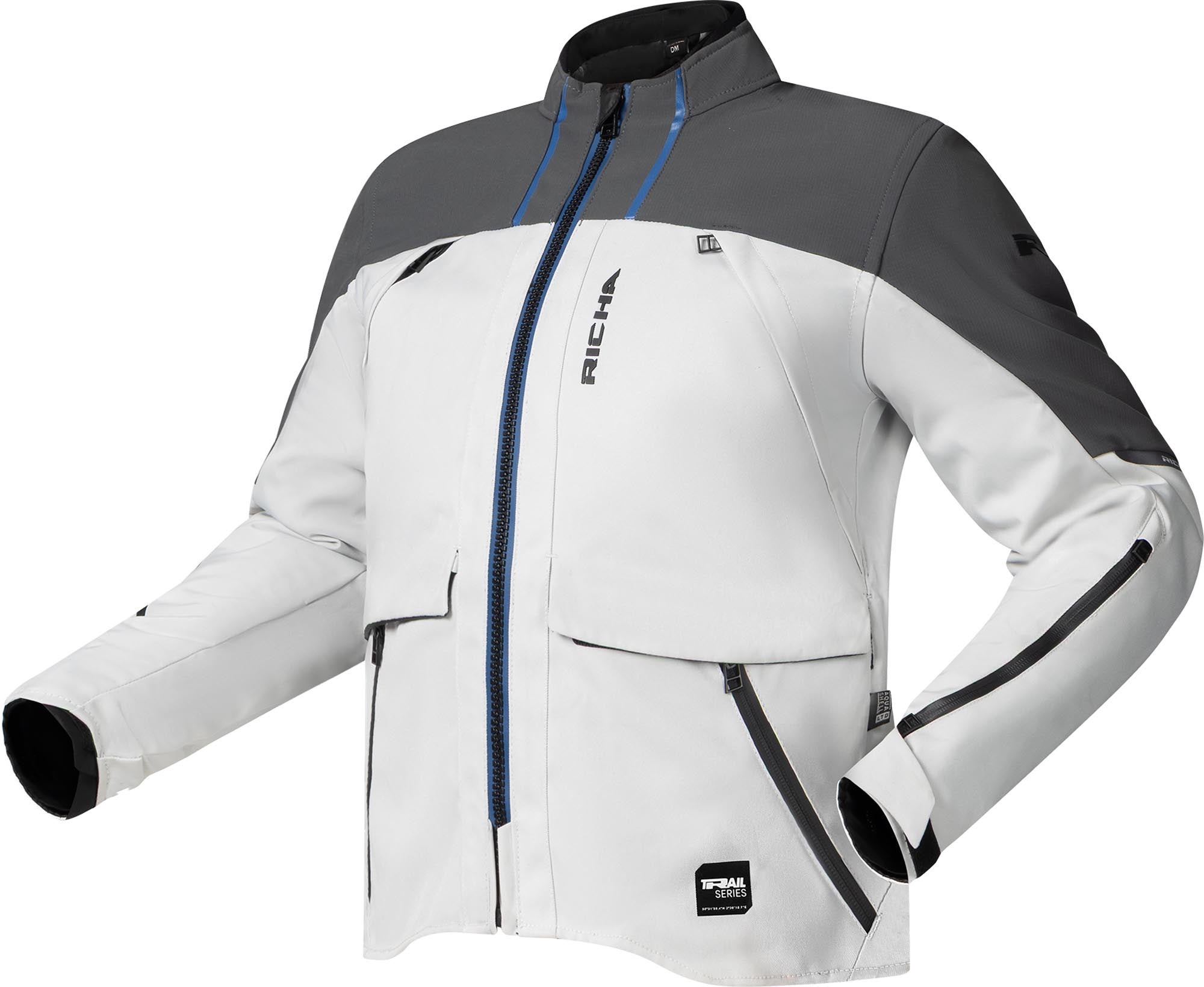 Richa Eternity wasserdichte Damen Motorrad Textiljacke grau 2XL Abbildung 1