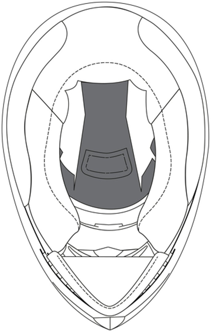 AGV K-3 SV Crown Pad 2XL Figura 1
