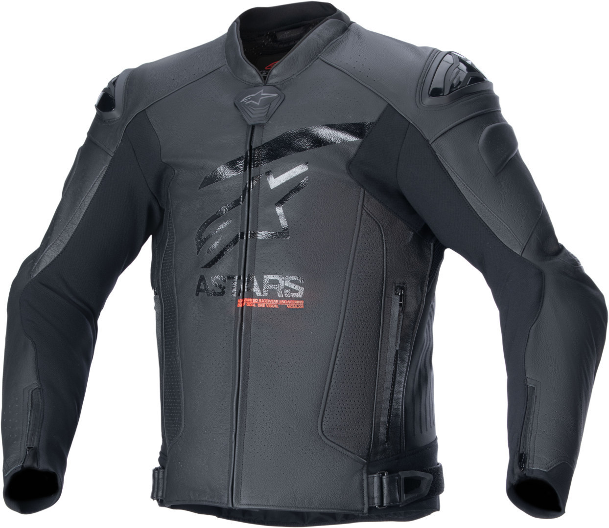 Alpinestars GP Plus R V4 Airflow perforierte Motorrad Lederjacke schwarz 52 Abbildung 1