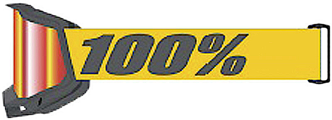 100% Accuri II V2 Chrome Essential Ochelari de motocross Portocaliu/Negru Figura 1