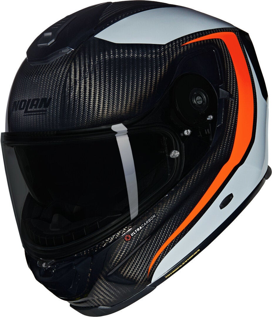 Nolan X-903 Ultra Carbon Intrigo N-Com Hjelm sort/grå/orange L (60) Figur 1