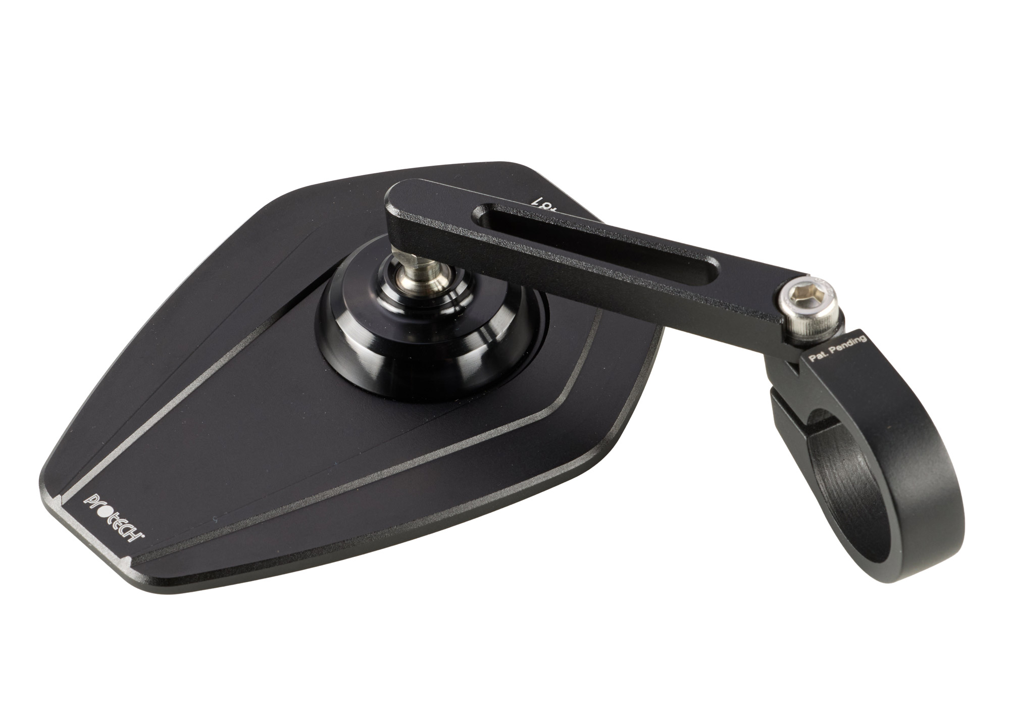 PROTECH XC-110 spegel CNC-fräst aluminium/spegelglas svart Figur 3