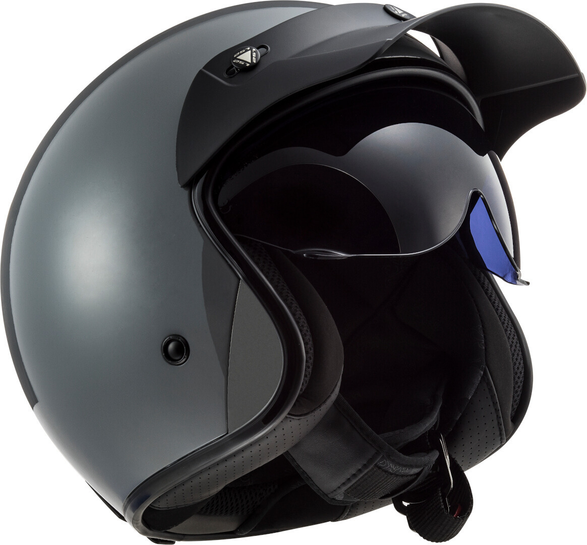 LS2 OF601 Bob Solid Jet Helmet grey M (57/58) Figure 5