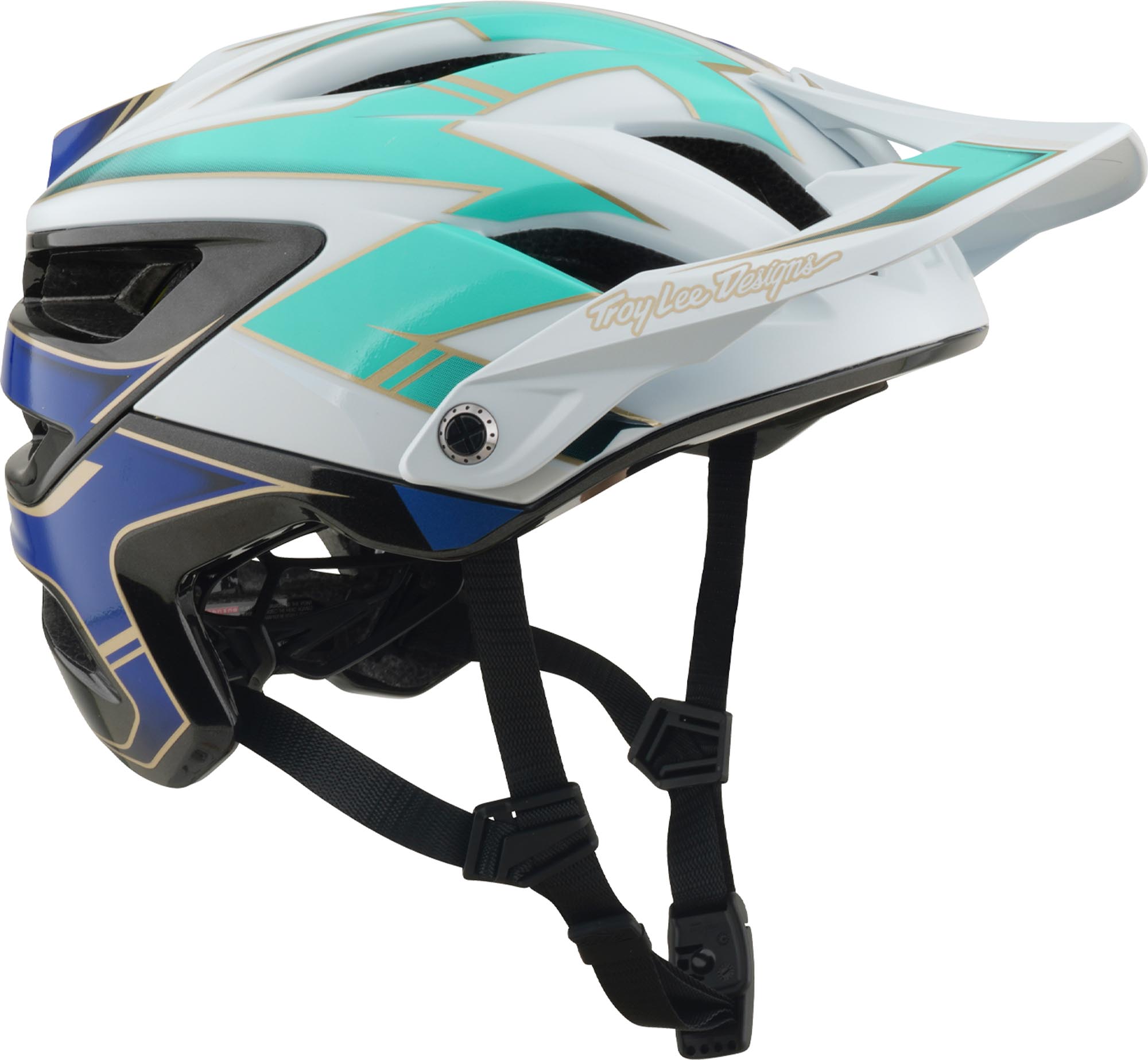Troy Lee Designs A3 MIPS Electra Fietshelm wit/blauw/groen M-L (57/59) Figuur 2