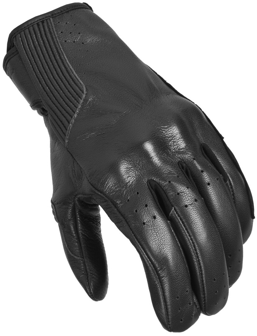 Macna Rigid perforierte Motorrad Handschuhe schwarz M Abbildung 1