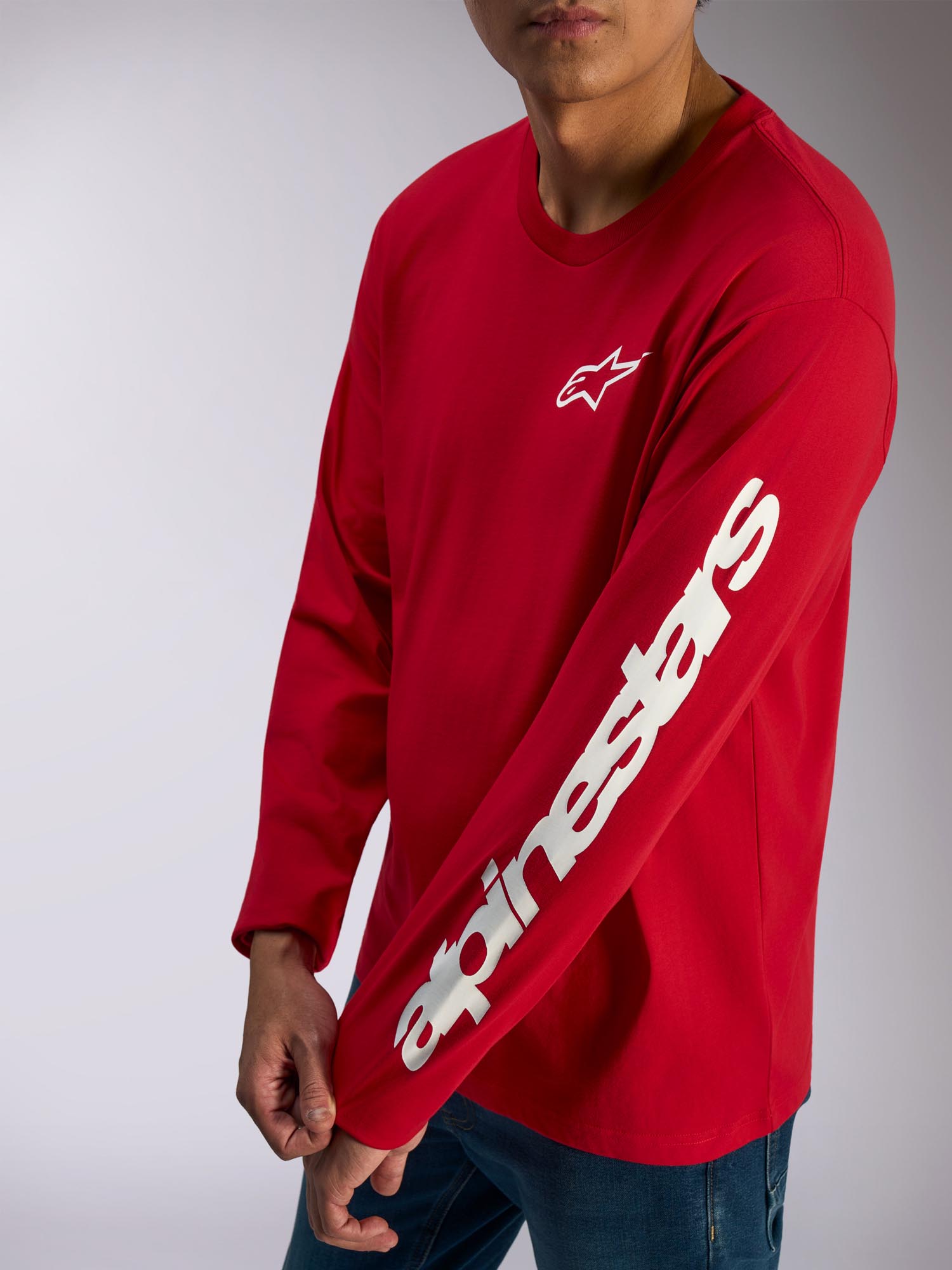 Alpinestars Trackside CSF Langarmshirt rot/weiß L Abbildung 3