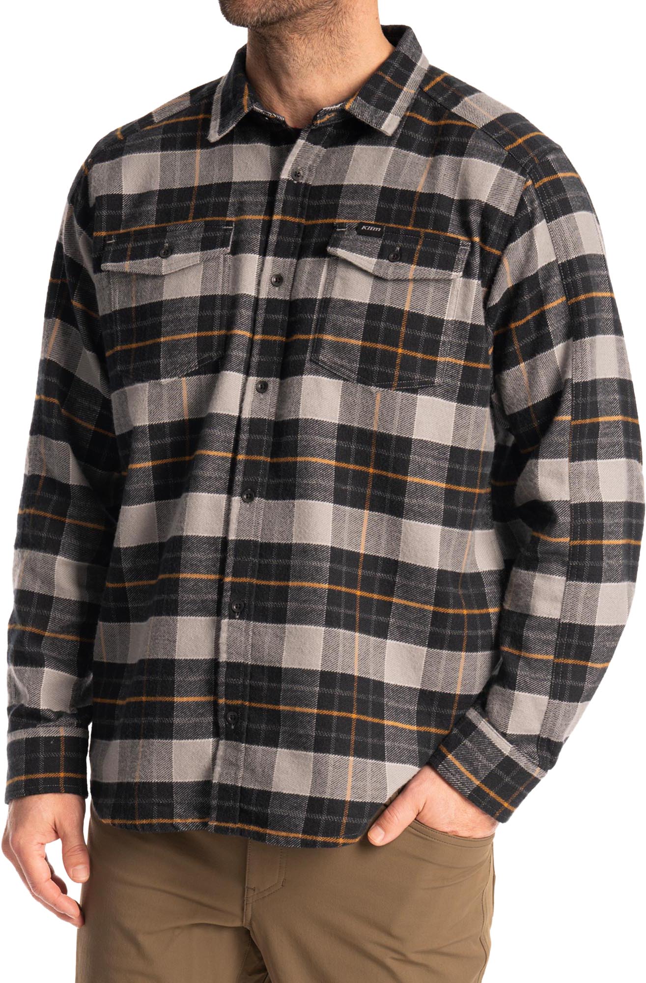Klim Owen Flannel Hemd grau M Abbildung 1