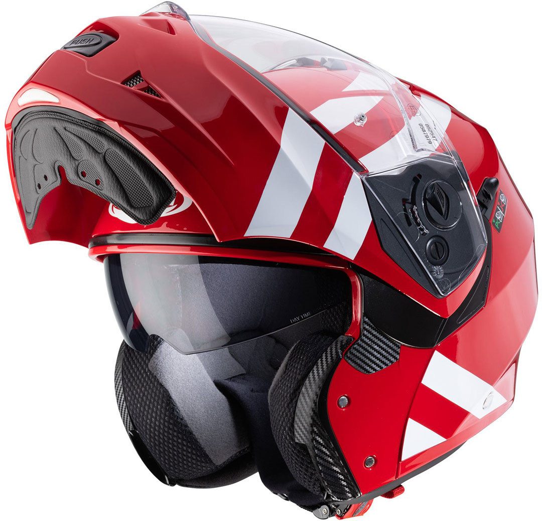Caberg Duke II Superlegend Helm rood/wit M (57/58) Figuur 3