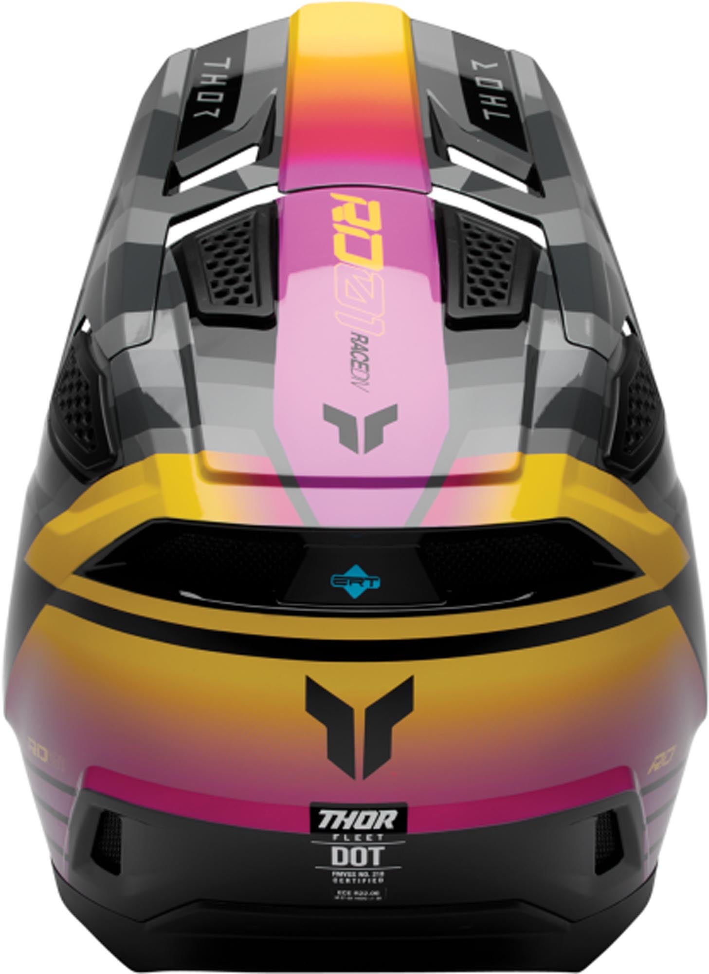 Thor Fleet Camber Casco da motocross nero/rosa L (59/60) Figura 3