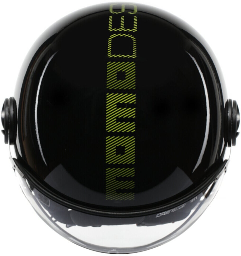 MOMO FGTR Classic Stripes Jethelm schwarz/neon-gelb M (57/58) Abbildung 2