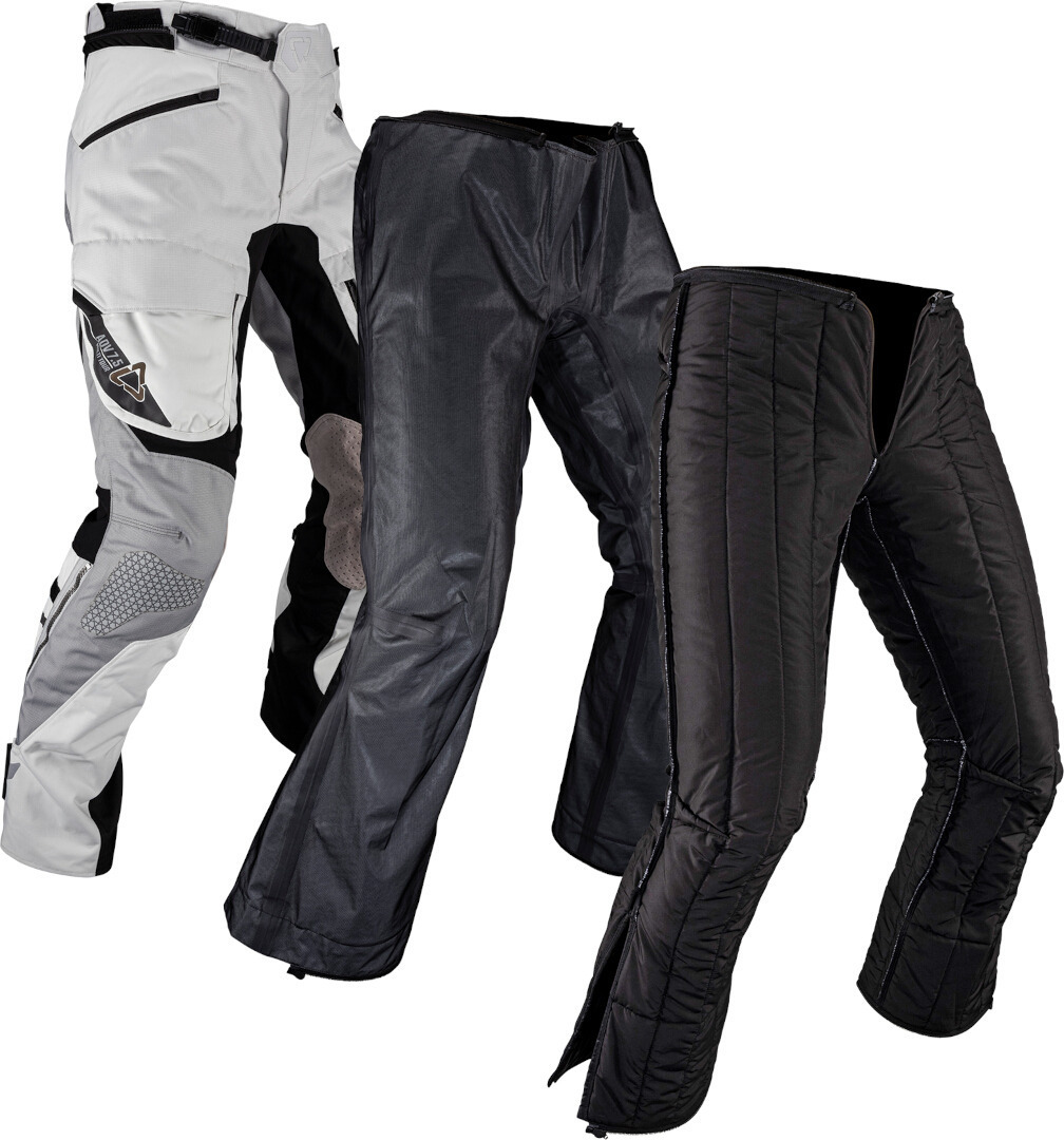 Leatt ADV Multitour 7.5 waterproof Motorcycle Textile Pants grey/black M Figure 5