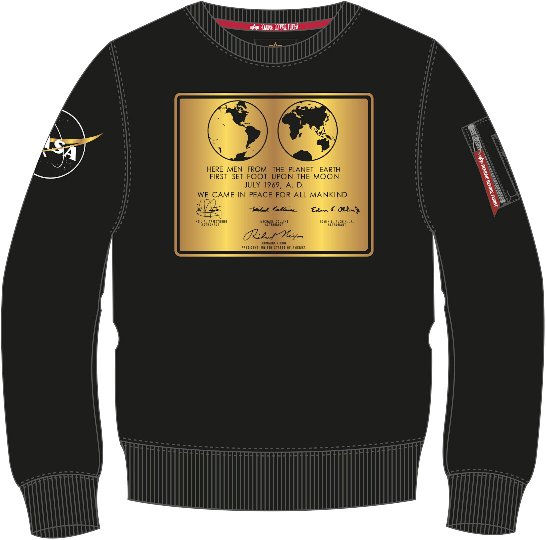 Alpha Industries Lunar Plaque Hanorac negru M Figura 1