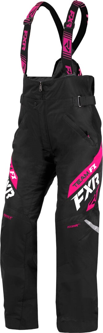 FXR Team FX Senhoras Snowmobile Bib Calças preto/rosa 16 Figura 1