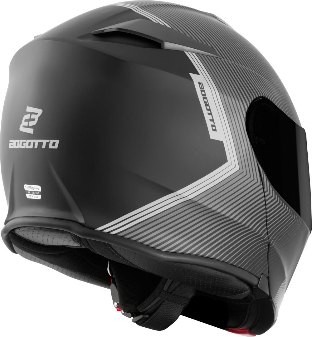 Bogotto H271 Wayke Casco nero opaco/grigio XS (53/54) Figura 4