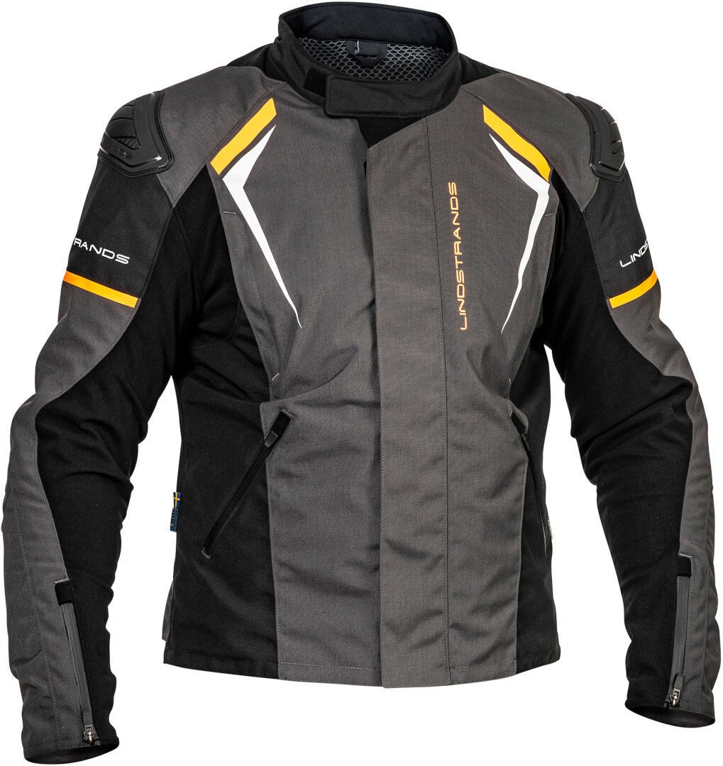 Lindstrands Sandvik waterproof Motorcycle Textile Jacket black/orange 54 Figure 1