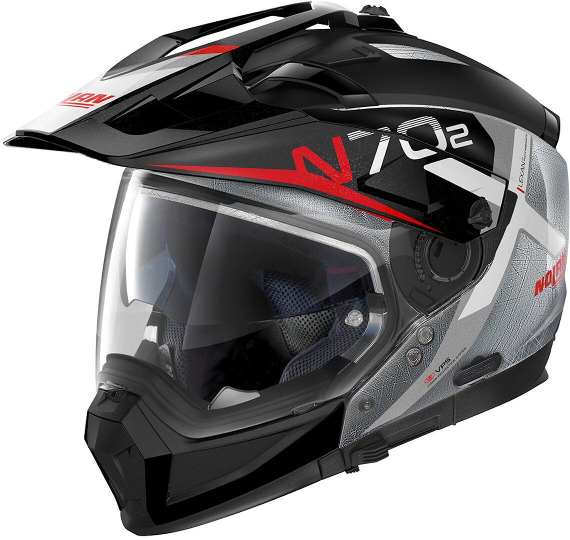 Nolan N70-2 X Bungee N-Com Helm schwarz/metallisch/rot S (56) Abbildung 1
