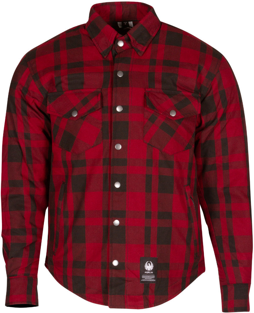 Merlin Axe Hydro Kevlar Camicia da moto impermeabile rosso L Figura 2