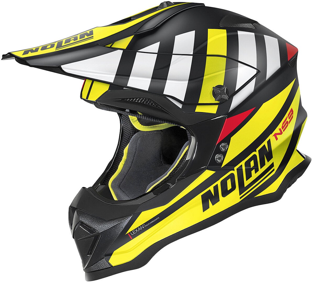 Nolan N53 Cliffjumper Casco Motocross nero/giallo/bianco M (58) Figura 1