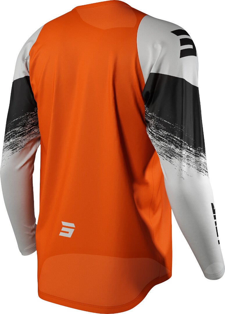 Shot Draw Burst Maillot de motocross blanco/naranja XXL Figura 2