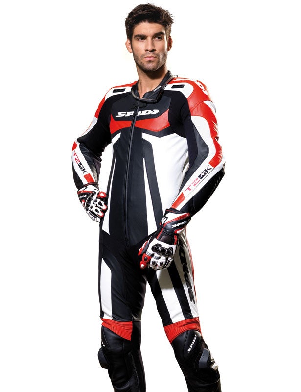 Spidi T-2 Kangaroo Wind Pro Ét stykke motorcykel læder dragt Sort/sølv 56 Figur 3
