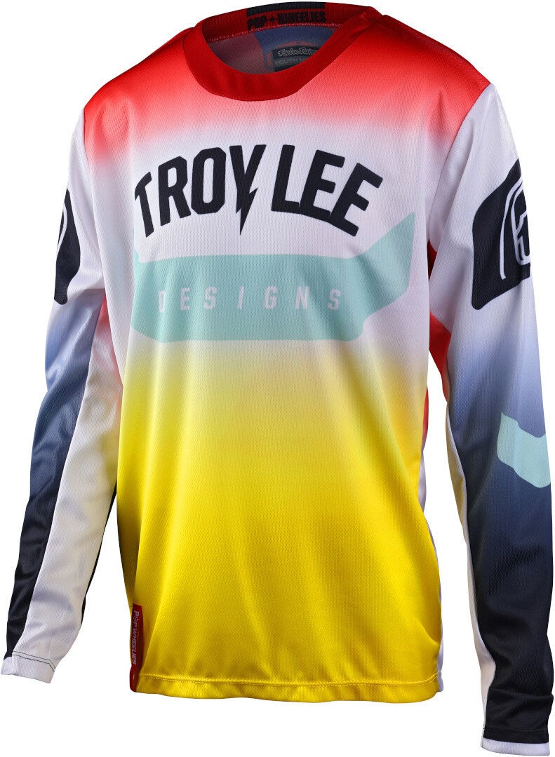 Troy Lee Designs GP Arc Youth Motocross Jersey yellow/red L Figure 1
